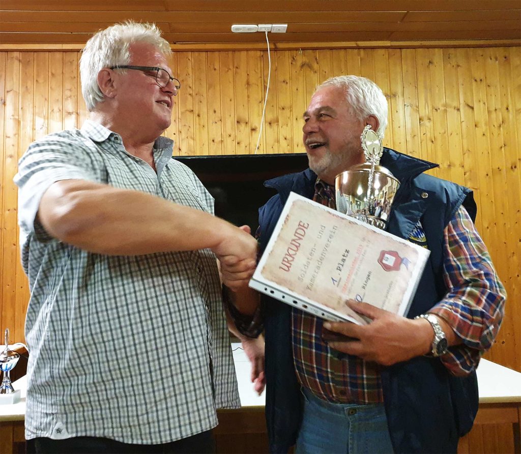 Ortsvereineschiessen 2019 in Geratshofen - Pokalübergabe