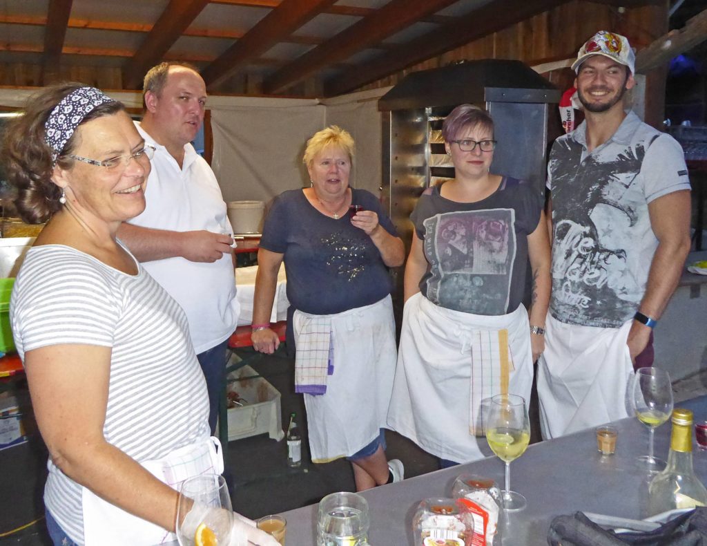 Die Gottmannshofer Schützen beim Sommerfest